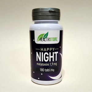 Happy Night - Melatoniini 1.9mg 180 tablettia